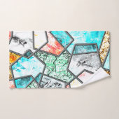 奇妙な白っぽい質感 バスタオルセット (ハンドタオル)