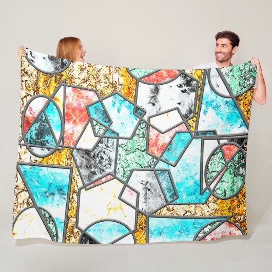 奇妙な白っぽい質感 フリースブランケット (インサイチュ)