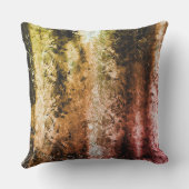 奇妙な老化した繊維質及び土または焦げ アウトドアクッション (裏面)