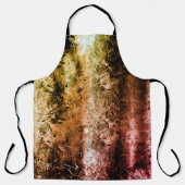 奇妙な老化した繊維質及び土または焦げ エプロン (正面)