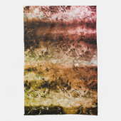 奇妙な老化した繊維質及び土または焦げ キッチンタオル (縦)