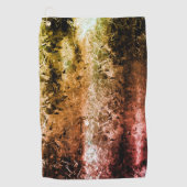 奇妙な老化した繊維質及び土または焦げ ゴルフタオル (正面)