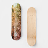 奇妙な老化した繊維質及び土または焦げ スケートボード (正面)