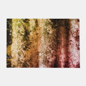 奇妙な老化した繊維質及び土または焦げ ドアマット (正面)