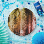 奇妙な老化した繊維質及び土または焦げ ペーパープレート (パーティー)