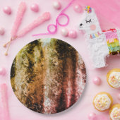 奇妙な老化した繊維質及び土または焦げ ペーパープレート (パーティー)