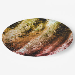 奇妙な老化した繊維質及び土または焦げ ペーパープレート