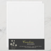 奇妙な花TAN/GRAYレターヘッド レターヘッド (正面/裏面)