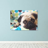 奇妙な若いペット キャンバスプリント (インサイチュ (ウッドフロア))