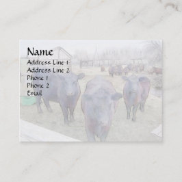 奇妙な若い黒アンガス 名刺