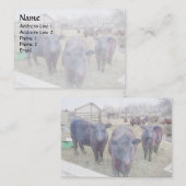 奇妙な若い黒アンガス 名刺 (正面/裏面)