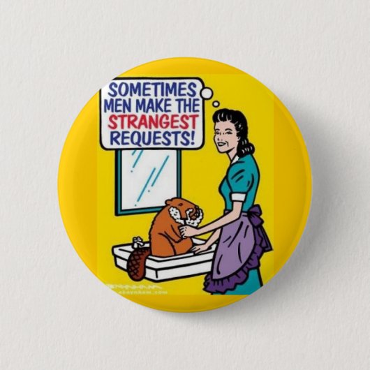 奇妙な要求 缶バッジ (正面)
