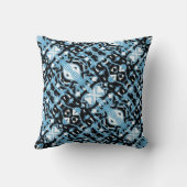 奇妙な鏡のような青みがかった、ある白い基金 クッション (裏面)