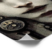 奇妙な顔シュール・アートのポスター ポスター (角)