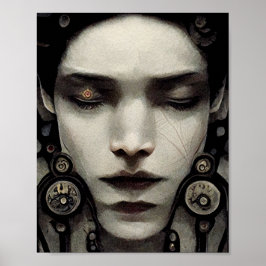 奇妙な顔シュール・アートのポスター ポスター