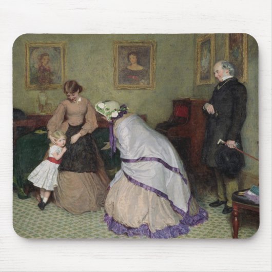 奇妙な顔(w/c及び紙のbodycolour) マウスパッド (正面)