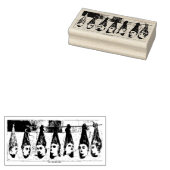 奇妙な首のビクトリアン付いた女性スタンプ ラバースタンプ (押印)