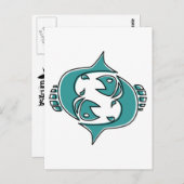 奇妙な魚類 ポストカード (正面/裏面)