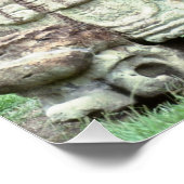 奇妙な鮮やかなマヤの廃墟ホンジュラスの古代像 ポスター (コーナー)