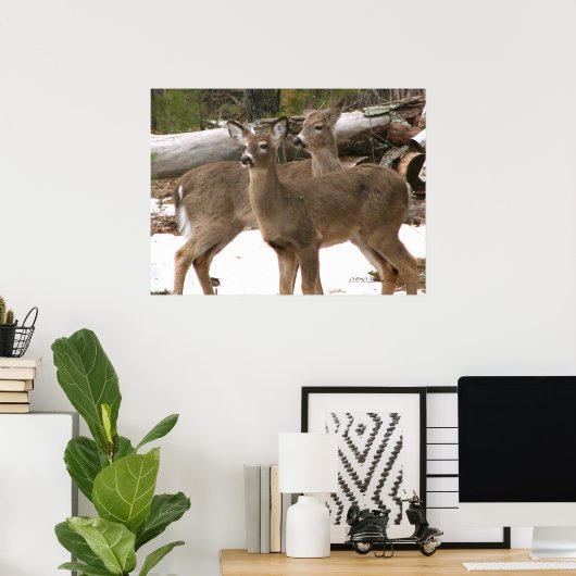 奇妙な鹿 ポスター (ホームオフィス)