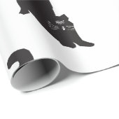 奇妙な黒猫 ラッピングペーパー (ロールコーナー)