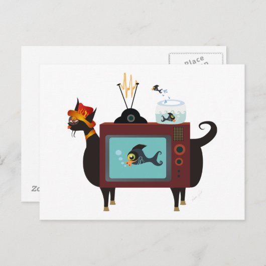 奇妙な ポストカード (正面/裏面)