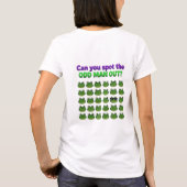 奇妙なTシャツを見つけてね 面白いTシャツ Tシャツ (裏面)