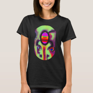 奇妙なweirdcore美的な不気味な目 tシャツ