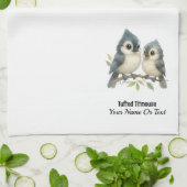 奇妙はっきりしたな房付きタイマウス キッチンタオル (折り畳み)