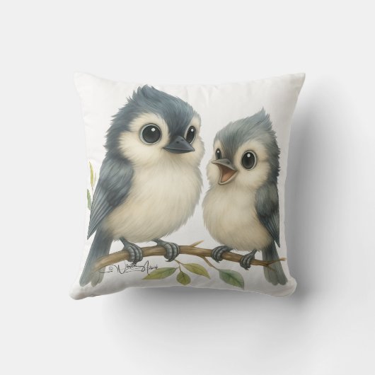 奇妙はっきりしたな房付きタイマウス クッション (裏面)