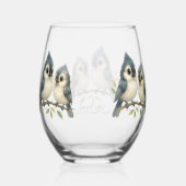 奇妙はっきりしたな房付きタイマウス ステムなしワイングラス (裏面)