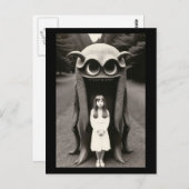 奇妙幽霊のよく出るなハロウィン葉書 ポストカード (正面/裏面)