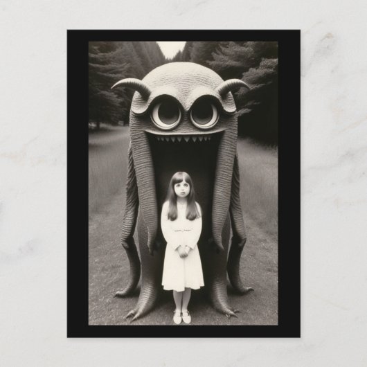 奇妙幽霊のよく出るなハロウィン葉書 ポストカード (正面)