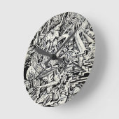 奇形 ラウンド壁時計 (傾斜)