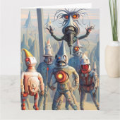 奇怪なお祝い カード (正面)