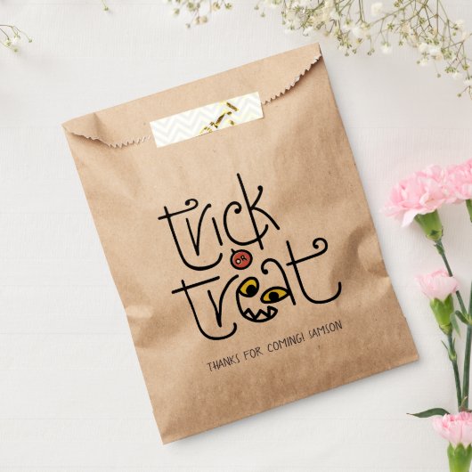 奇怪なトリックまたはトリートパーティーバッグ フェイバーバッグ (封をした状態)