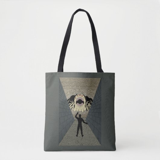 奇怪なホラーアート「The Devourer Cometh」 トートバッグ (正面)