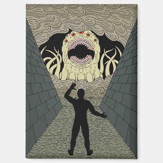 奇怪なホラーアート「The Devourer Cometh」 マグネット (正面)
