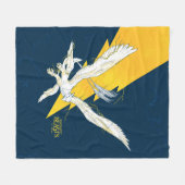 『奇怪獣雷鳥』 フリースブランケット (正面(横))