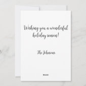 奇想天外なクリスマスツリー シーズンカード (裏面)