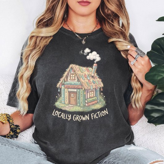 奇想天外なブックハウス "Locally Grown Fiction" Tシャツ