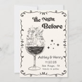 奇想天外な手描きの前夜祭 招待状 (正面)