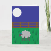 奇想天外な羊の誕生日おめでとう "EWE" カード (正面)