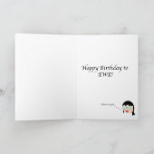 奇想天外な羊の誕生日おめでとう "EWE" カード (内部)