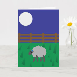 奇想天外な羊の誕生日おめでとう "EWE" カード
