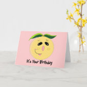 奇想天外グレープフルーツ 誕生日 カード (黄色い花)