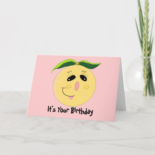 奇想天外グレープフルーツ 誕生日 カード (正面)
