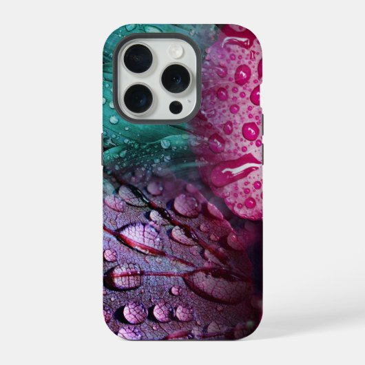 奇抜なウェット葉 iPhoneケース (裏面)