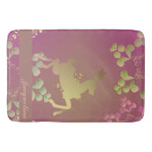 奇抜なトナカイの雪片 バスマット (正面)