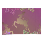 奇抜なトナカイの雪片 枕カバー (正面右)